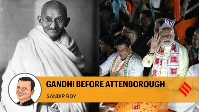 mahatma gandhi in attenborough