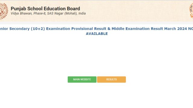 PSEB Result 2024 Official Website: Result link activated at pseb.ac.in
