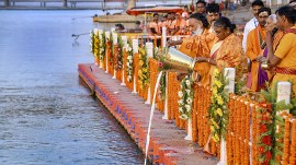 President Droupadi , President offers prayers at Ram temple: Living symbol of the ideals of Indian culture, society