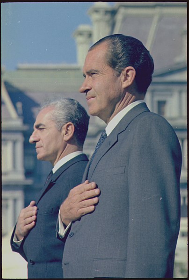 伊朗国王与美国总统理查德·尼克松（维基共享资源） 