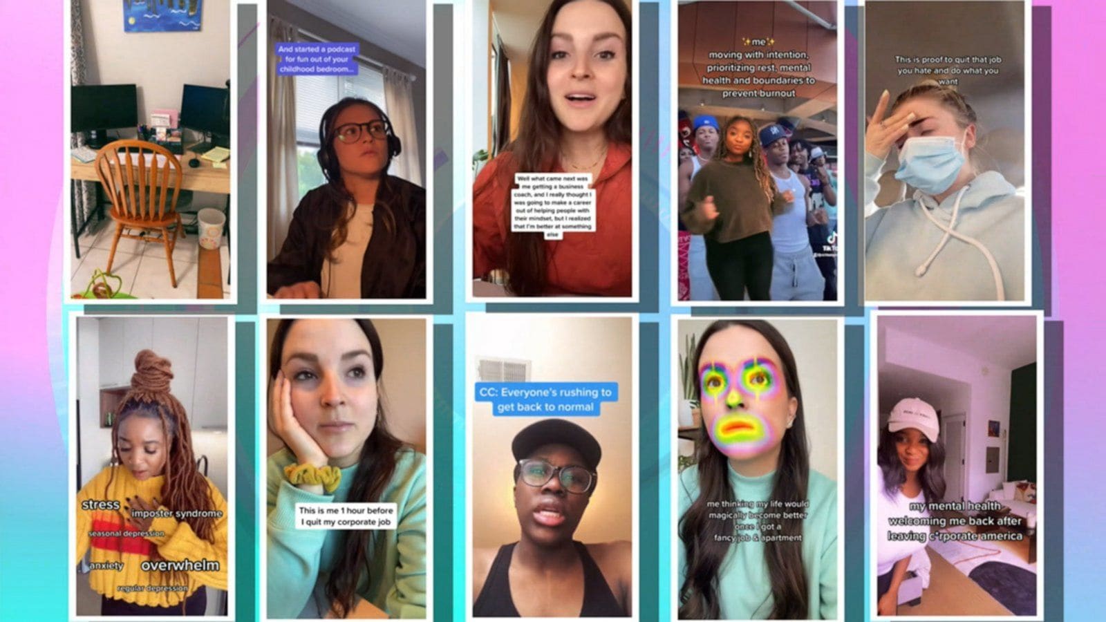  A wave of workers are saying goodbye to their jobs in a very public way - through videos on TikTok with the hashtag #QuitTok: (Source ABC News)