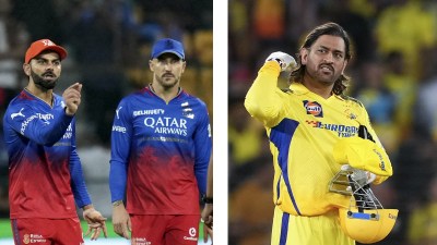 Saturday's RCB vs CSK IPL match could be under threat from the weather gods. (PHOTOS: PTI)