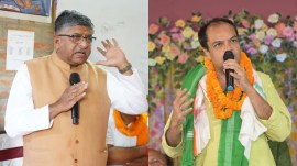 Patna Sahib Lok Sabha Constituency: Ravi Shankar Prasad (BJP) and Anshul Avijit (INC) (L-R)
