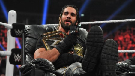 Seth Rollins during first WWE World Championship reign. (Source_ X_@LuchaSantospty)
