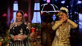 Sonakshi Sinha and Sushmita Sen turned showstoppers at Bombay Times Fashion Week (Photos: Instagram/sangeeta/sonakshifanclub)