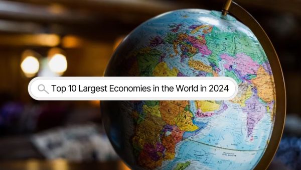 The 10 Largest Economies in the World in 2024 According to the IMF's World Economic Outlook (WEO) report, India rose to the 5th position among the top 10 largest economies in the world in 2024. (Source: Unsplash, edited on Canva)