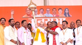 People in UP ready to sacrifice their lives for Kashmir: Shah’s jibe at Kharge