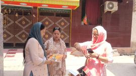 women voters, wooing women voters, women voters in Nuh, nukkad sabha elections,