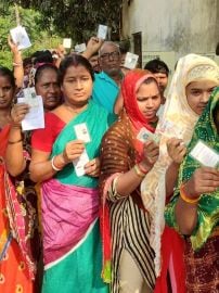 Glimpses from phase 4 Lok Sabha elections