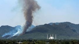 Pakistan battles forest fires amidst heat wave