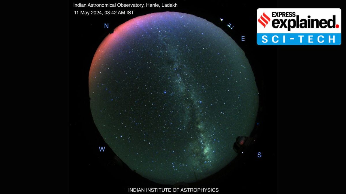 Aurora lights Ladakh.