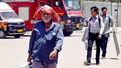 Severe heatwave conditions in Ahmedabad