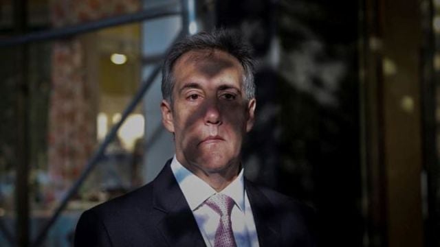 Michael Cohen, former lawyer for Republican presidential candidate and former U.S. President Donald Trump departs his home in Manhattan to testify in Trump's criminal trial over charges that he falsified business records to conceal money paid to silence porn star Stormy Daniels in 2016