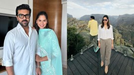 Upasana and Ram Charan in the former's Instagram post