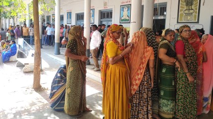 Voting in Gujarat