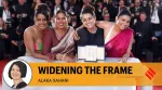 As a beaming Kapadia moved towards the stage to receive the award, she grabbed Divyaprabha's hand and pulled the actor to walk with her, as the other two actors with prominent roles in the film — Kani Kusruti and Chhaya Kadam — followed them.