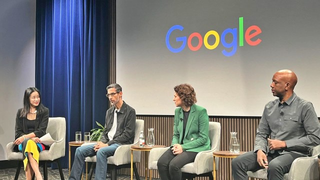 Sundar Pichai, Google I/O, Alphabet CEO, AI development, Gemini era, AI in education, AI healthcare, AI equality, Google AI tools, AI-powered search engine, AI and inequality, AI benefits, Google developer conference, AI regulations, AI ethical concerns, AI in technology, AI future, AI implementation, AI roundtable