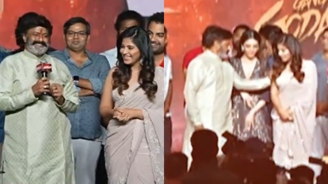 anjali nandamuri balakrishna pushing video