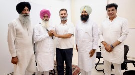 Former MLAs Simarjeet Singh Bains and his elder brother Balwinder joined the Congress on Sunday. (Express)
