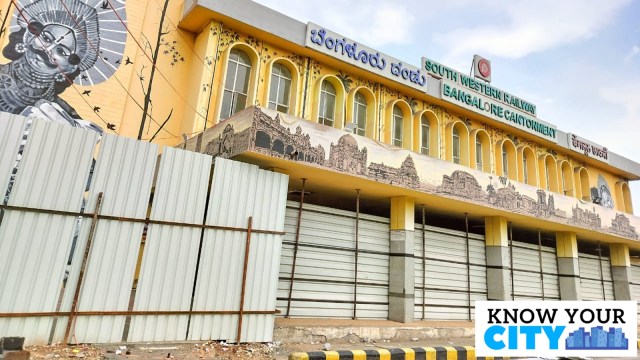 The Cantonment Railway Station in Bangalore. (Express photo by Jithendra M)