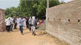 Jhargram BJP candidate Pranat Tudu was chased away by villagers in Garbeta.