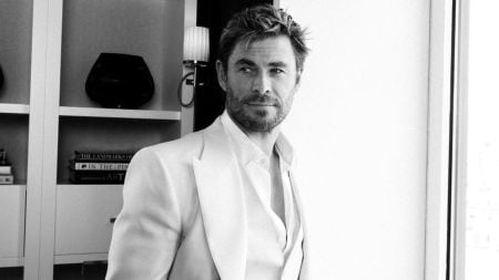 Hollywood actor Chris Hemsworth takes the 71-year-old down memory lane on a motorcycle, something he loved at one time.