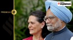 Sonia Gandhi and Manmohan Singh address the media at 10 Janpath, the party headquarters in New Delhi, after the party' victory in the 2009 Lok Sabha elections.