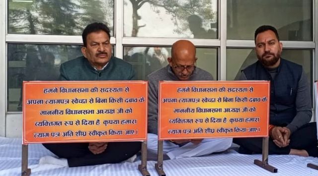Hoshyar Singh from the Dehra constituency, Ashish Sharma from Hamirpur and K L Thakur from Nalagarh are the three Independent MLAs who resigned on March 27