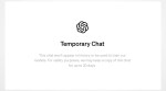 ChatGPT temporary chat