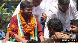 On why voters should choose him, Kumar said because their Parliamentarian has been absent “ever since he was elected”. (Express Photo)