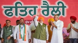 Jalandhar: Prime Minister Narendra Modi addresses a public meeting for Lok Sabha elections, in Jalandhar, Friday, May 24, 2024. (PTI Photo) (PTI05_24_2024_000348B)