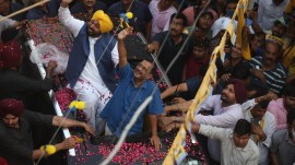 The three AAP contestants in Punjab include cabinet minister Gurmeet Singh Meet Hayer, who is leading with a landslide margin of over 1 lakh votes