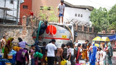 Delhi water crisis, delhi water supply, Delhi drinking water, delhi poll issue, Lok Sabha elections 2024, delhi water tanker availablity, delhi jal board, indian exprres news