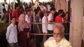 Delhi LS voting, delhi polling, Polling in Shaheen Bagh, delhi women vote, Shaheen bagh women voters, Citizenship Amendment Actl, CAA protest, indian express news