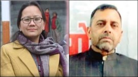 The Congress high command on Sunday announced Anuradha Rana and Subhash Chand as its candidates for the June 1 bypolls in the Lahaul-Spiti and Barsar Assembly seats.