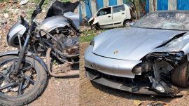A resident of Kalyani Nagar said the accident was a direct result of the “pub culture” that had become a nuisance in the area. (Express photos)