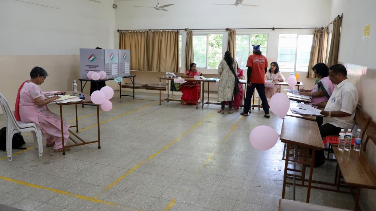 All Women booth in Cumins college