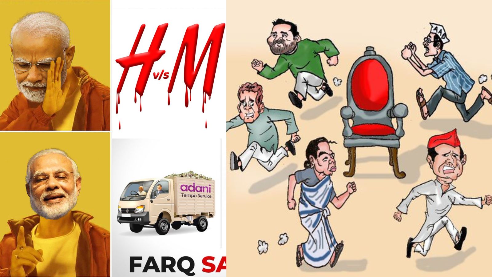 Memes on social media by political parties