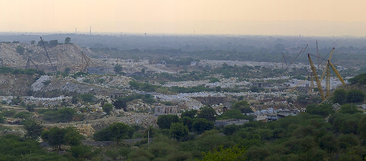 Mining at Sariska's Jamua Ramgarh sanctuary.