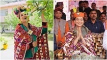 Kangana Ranaut is flaunting traditional Himachali outfits on her campaign trail for the Lok Sabha Elections