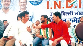 Congress, Congress candidate Kanhaiya Kumar, Arvind Kejriwal, Lok Sabha polls 2024, Kanhaiya Kumar, Sunita Kejriwal, Lok Sabha Elections 2024, Indian express news, current affairs