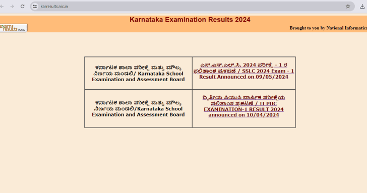 kseab.karnataka.gov.in or karresults.nic.in