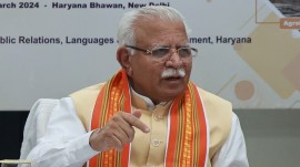 Former Haryana chief minister Manohar Lal Khattar
