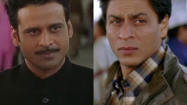 manoj bajpayee and shah rukh khan in veer zaara