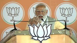 modi (23) Prime Minister Narendra Modi addresses at a public meeting for Lok Sabha elections, in Jamshedpur