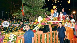 Narendra Modi roadshow in Bhubaneswar, modi roadshow in Bhubaneswar, Bhubaneswar, Narendra Modi, Lok Sabha Elections 2024, Bharatiya Janata Party (BJP), Indian express news, current affairs