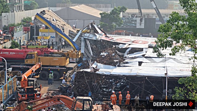 mumbai billboard collapse, IMD, mumbai rain, indian express