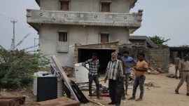 Gujarat fishermen houses razed, fishing harbours of Gandhvi, Devbhumi Dwarka, Lok Sabha elections 2024, Election Commission, Gujarat voters’ lists, indian express news