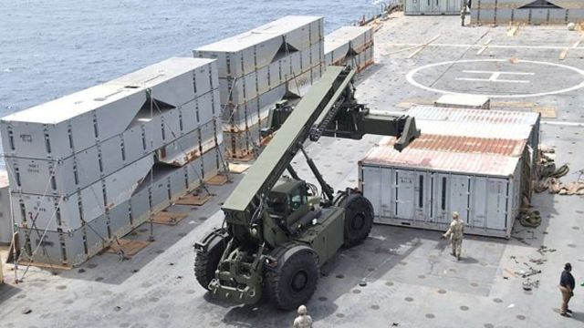 US military pier