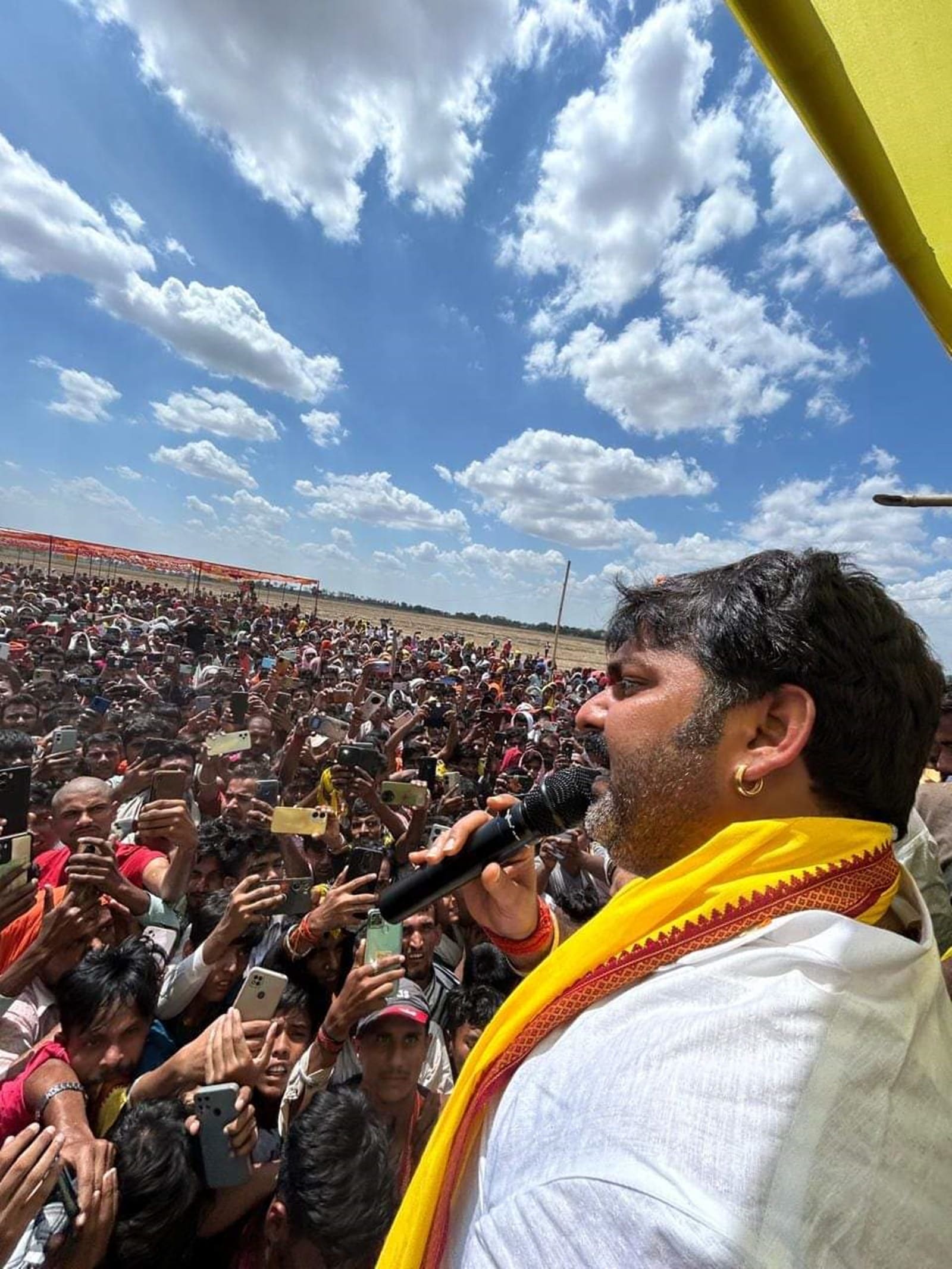 pawan singh, karakat elections, campaigning, lok sabha elections, indian express